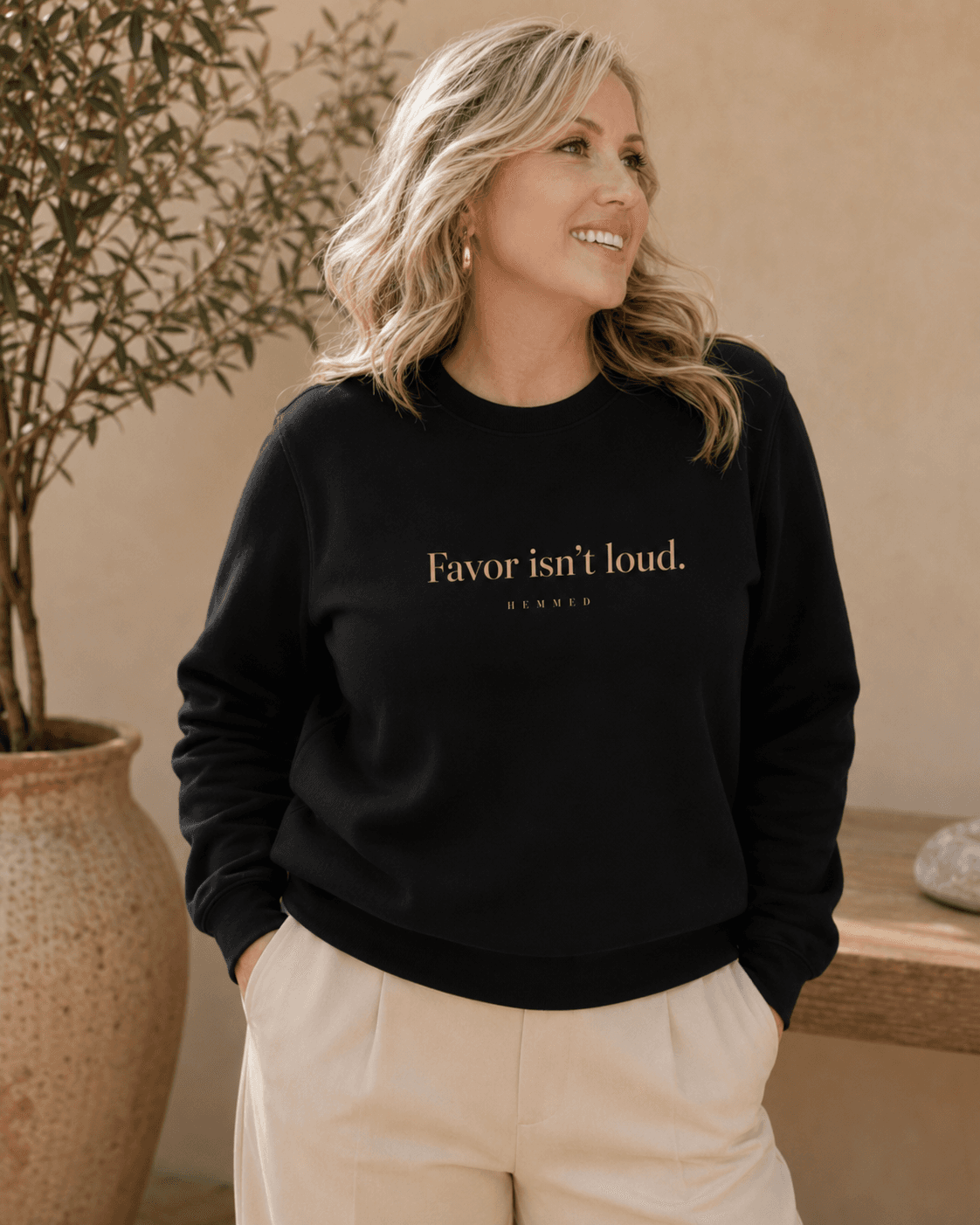 Favor isn’t loud. — Premium Crewneck