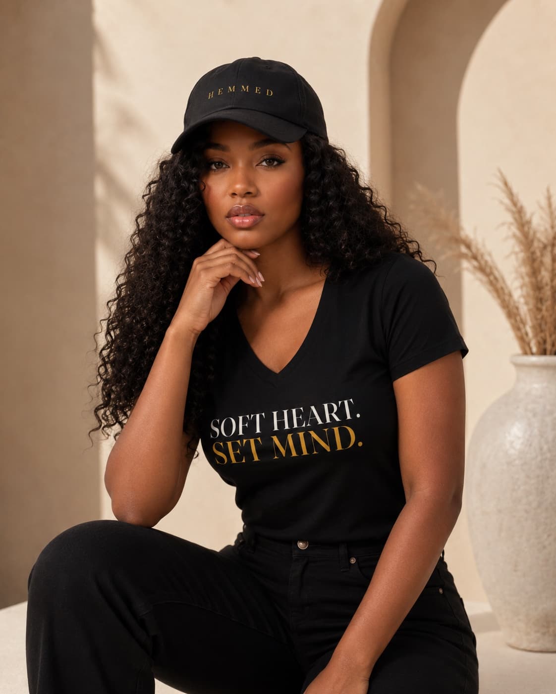 Soft heart. Set mind. — Relaxed V-Neck