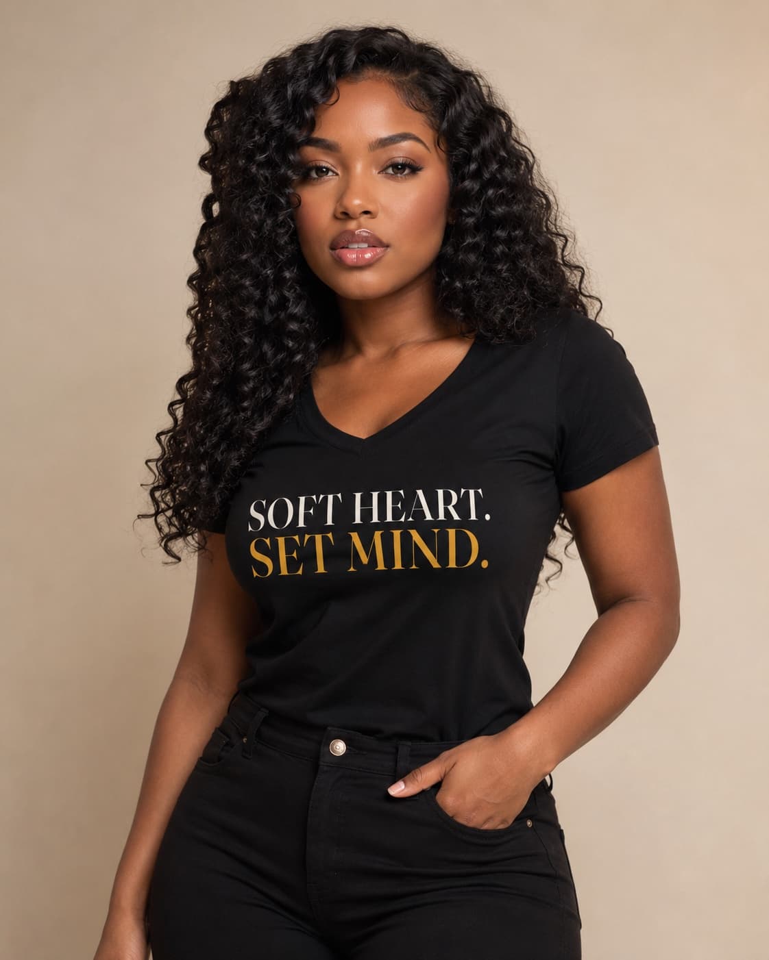 Soft heart. Set mind.